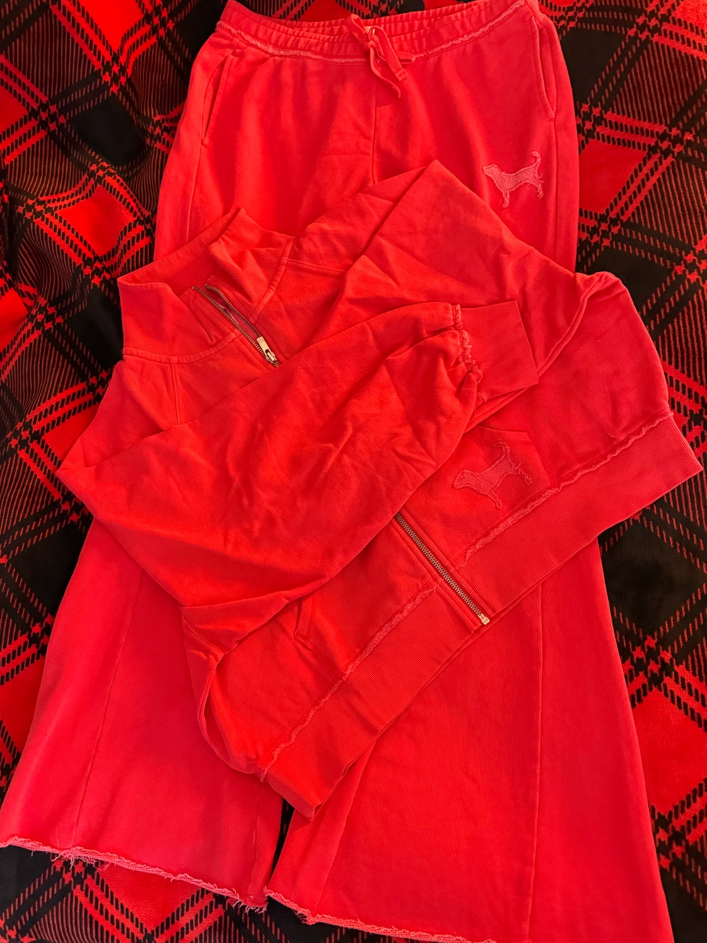 PINK Victoria's Secret Terry Flare Matching Set